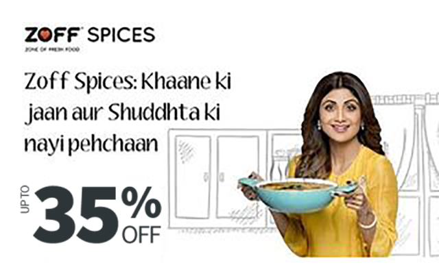 Discount on zoff spices